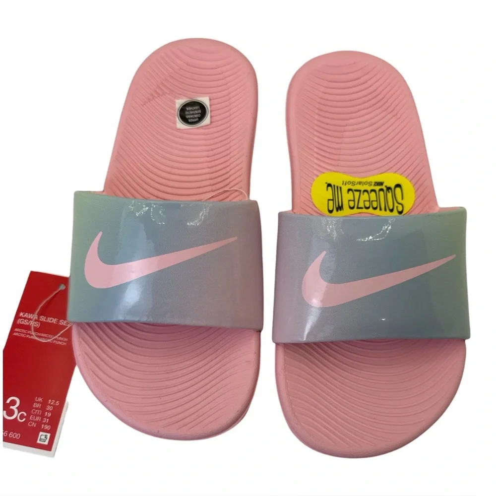 Nike Girls' Kid Kawa Move Sandal Sport Slides Athletic Lightweight Comfort Sz 13